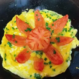 Make Tomato fried eggs step 9