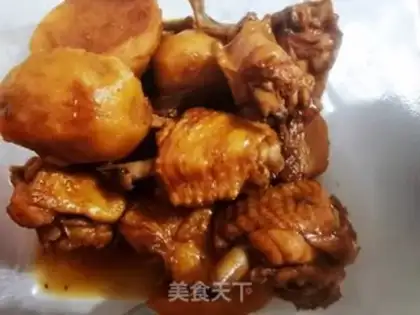 Make Potato-headed chicken wings step 4