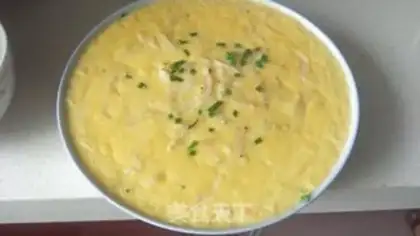 Make Silver fish steamed eggs step 5