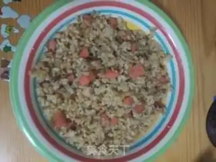 Make Ham and egg fried rice step 3