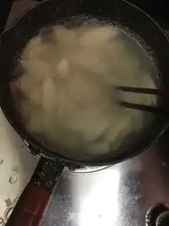 Make Sweet soup of ginger potatoes and eggs step 5