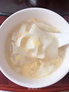 Make Sweet soup of ginger potatoes and eggs step 8