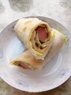 Make Egg burrito step 15