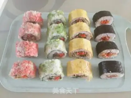 Make Flower sushi step 15