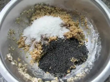 Make Spicy, sesame biscuit step 6