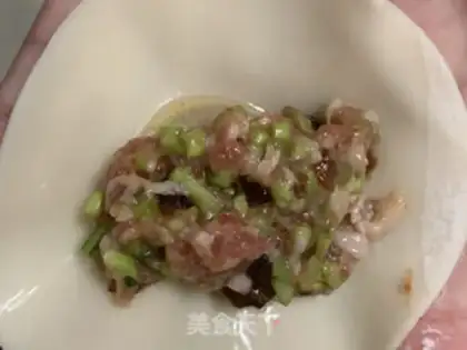 Make Cream shrimp dumplings step 7