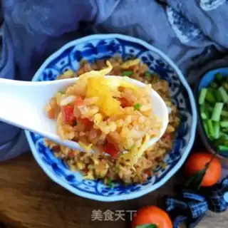Make Soy sauce, fried rice step 13