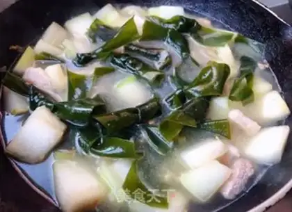 Make Seaweed melon mushroom soup step 5