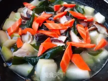 Make Seaweed melon mushroom soup step 7