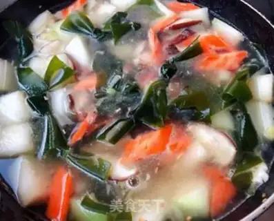 Make Seaweed melon mushroom soup step 8