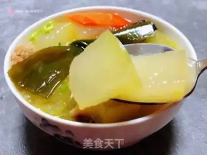 Make Seaweed melon mushroom soup step 13