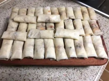 Make Rice rolls step 10