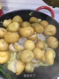 Make The dolls are fried tofu step 6