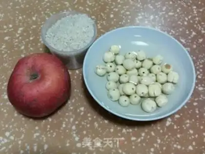 Make Apple Lotus Porridge step 0