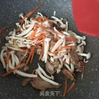 Make Meat peppers, white mushrooms step 12