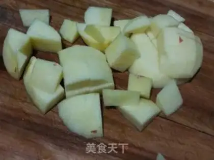 Make Apple Lotus Porridge step 2