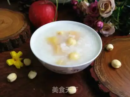 Make Apple Lotus Porridge step 4