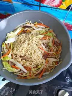 Make Noodles for meat and vegetables step 9