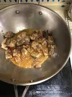 Make Two mushrooms burning ribs step 3