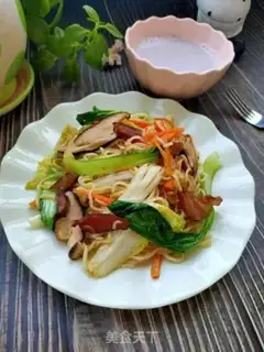 Make Noodles for meat and vegetables step 12