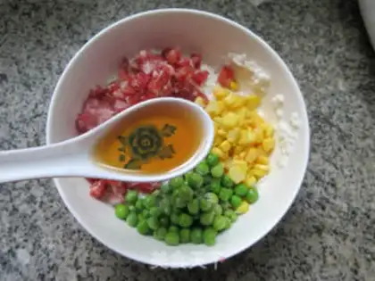 Make Steam sausage rice step 5