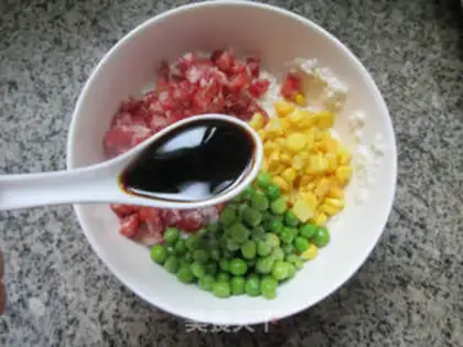 Make Steam sausage rice step 6