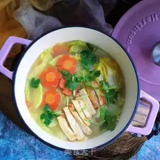 Make Vegetable soup with tofu step 11