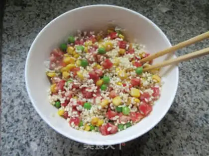 Make Steam sausage rice step 7