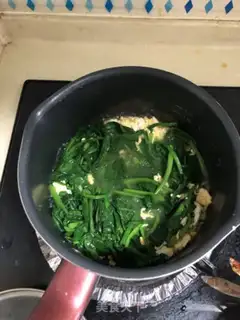 Make spinach omelet soup step 4
