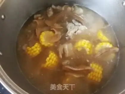 Make Puffy corn ribs soup step 14