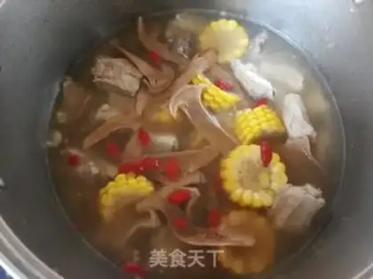 Make Puffy corn ribs soup step 15