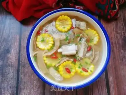 Make Puffy corn ribs soup step 16