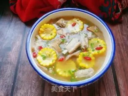 Make Puffy corn ribs soup step 17