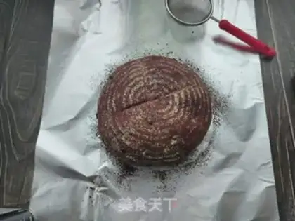 Make Big chocolate soft omelet step 13