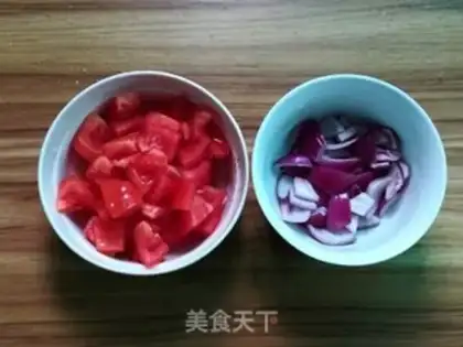 Make Onion shrimp tofu soup step 2