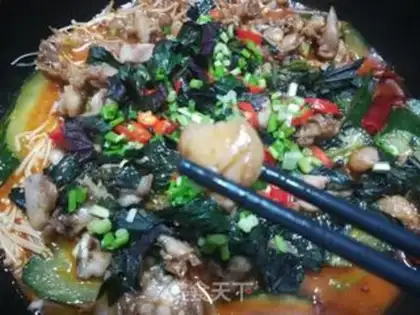 Make Spicy bull frog step 12