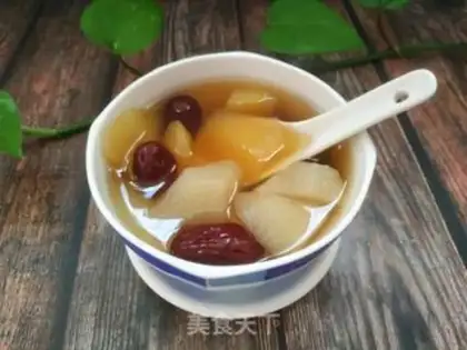 Make "Red dates, Sydney apple soup." step 8
