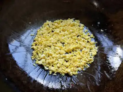 Make Squeeze the meat and eggs step 2