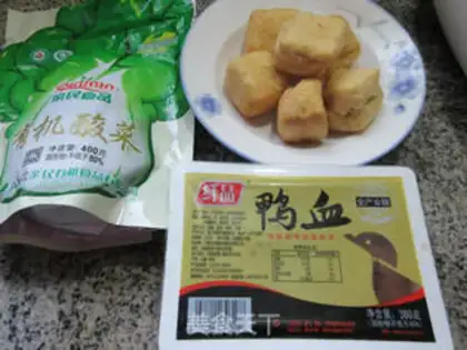 Make Pork blood with tofu step 0