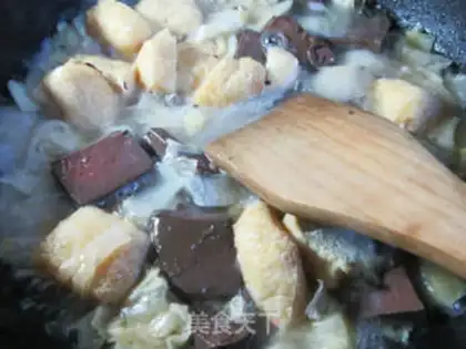 Make Pork blood with tofu step 5