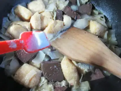 Make Pork blood with tofu step 6