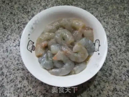 Make A duck egg and shrimp step 4