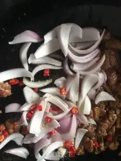 Make Onion beef step 3