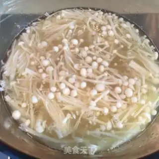 Make Jelly tofu mushroom soup step 4