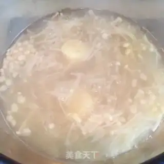 Make Jelly tofu mushroom soup step 5