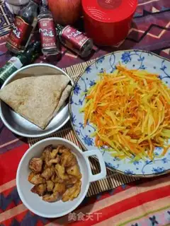 Make Five carrots, potato burrito step 10