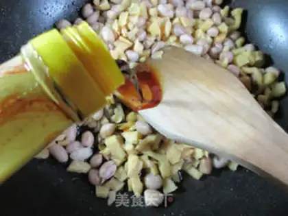 Make Peanut rice and radish step 3
