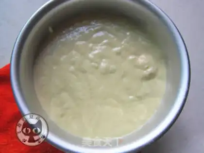 Make Spinach steam cake step 5