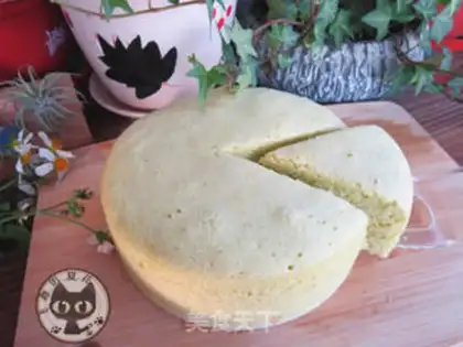 Make Spinach steam cake step 6