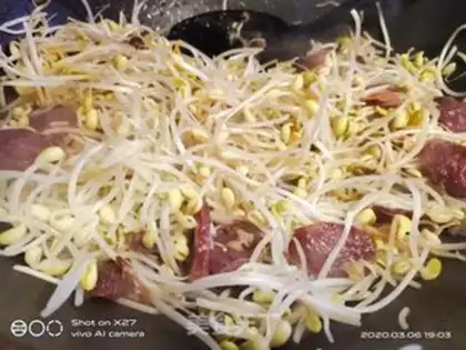 Make Bean sprout sausage step 5